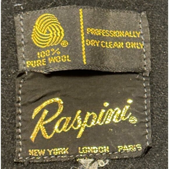 VINTAGE Women's Raspini Brand Black Blazer Jacket 100% Pure Wool Size XS/S - Picture 6 of 16